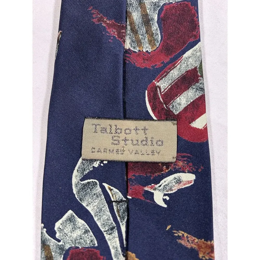 Vintage Robert Talbott Studio Men's Abstract Design Tie 100% Silk